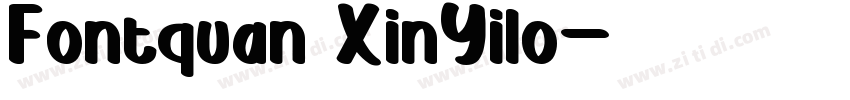 Fontquan XinYilo字体转换
